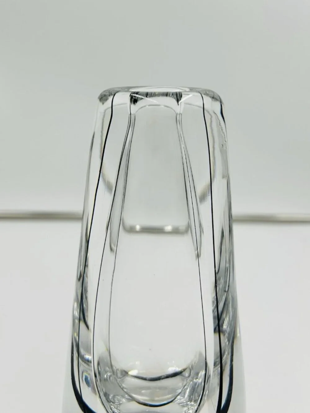 Kosta Vicke Lindstrand Swedish Clear with Black Filament 9.25